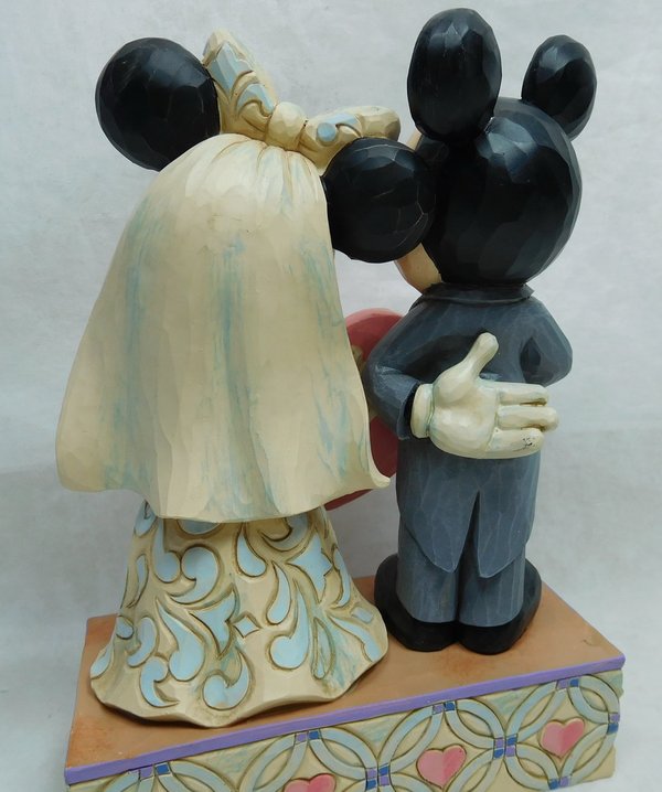 Disney Traditions Wedding Two Souls, One Heart Mickey and Minnie Mouse Statue