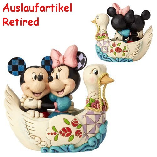 Disney Traditions Jim Shore 4059744 Mickey and Minnie Mouse in Swan Lovebirds Statue