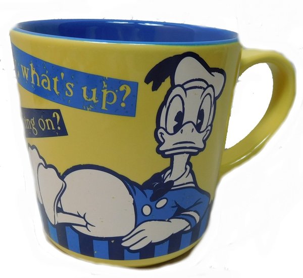 Disney Kaffeetasse Tasse Mug Pott Kaffee Disneyland Paris Retro Donald Duck