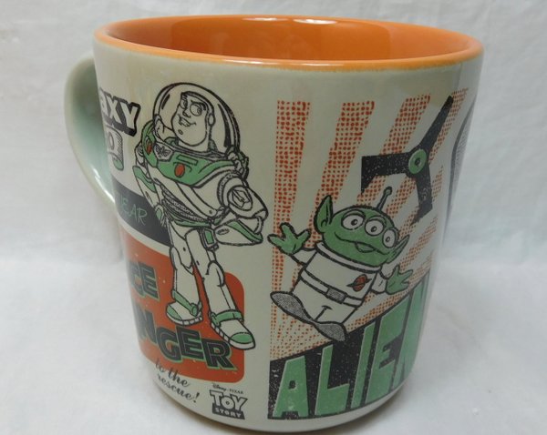 Disney Kaffeetasse Tasse Mug Pott Kaffee Disneyland Paris Retro Toy Story Buzz Alien