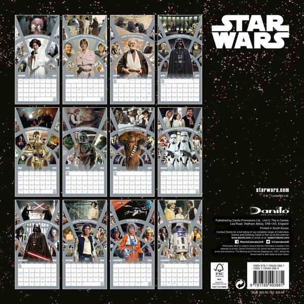 Star Wars 40th Anniversary Kalender 2018 *Englische Version*