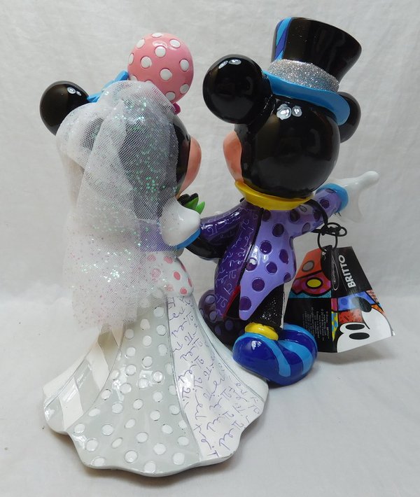 Enesco Romero Britto 4058179 Mickey und Minnie Mouse Hochzeitspaar
