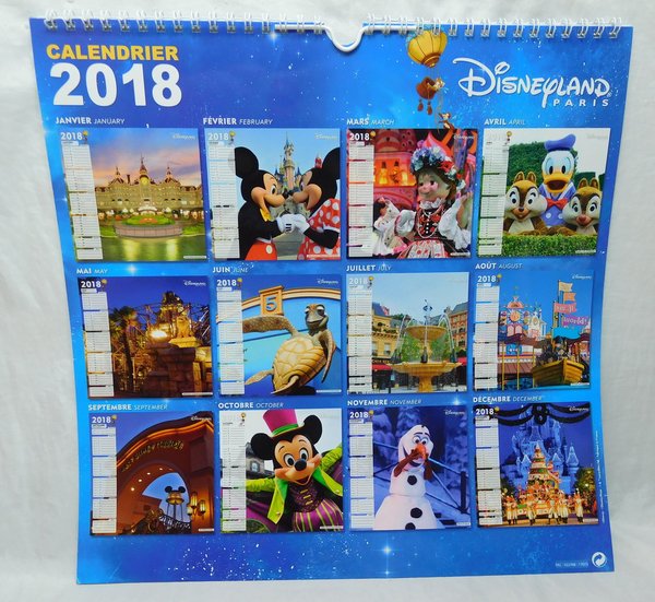 Disneyland Paris Kalender 2018