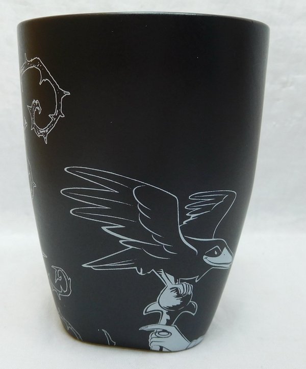 Disney Kaffeetasse Tasse Mug Pott Kaffee Disneyland Paris matt schwarz Maleficent