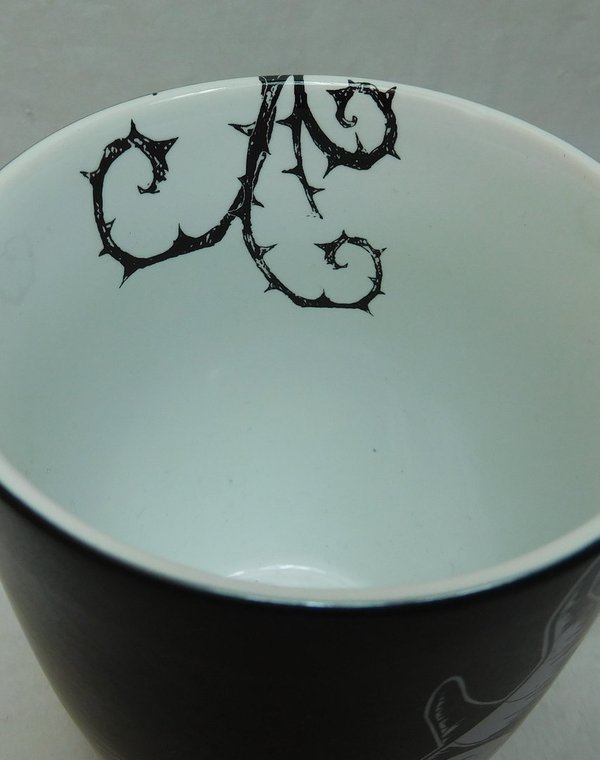 Disney Kaffeetasse Tasse Mug Pott Kaffee Disneyland Paris matt schwarz Maleficent