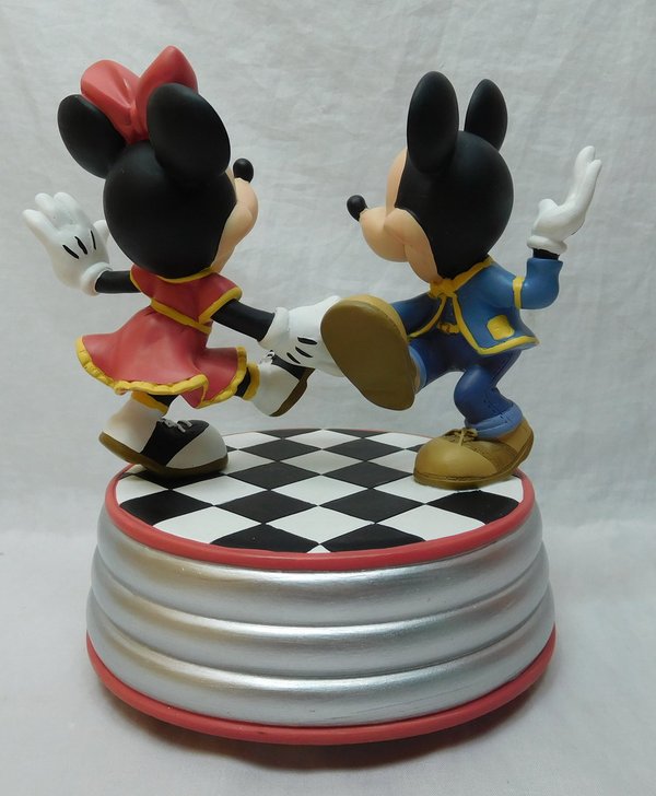 Precious Moments, Disney Showcase Mickey Mouse Figur Minni Spieluhr Rock arround the Clock
