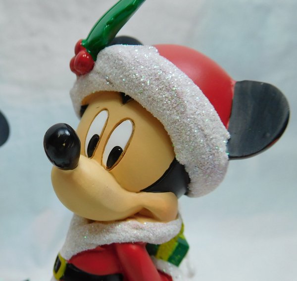 Disney Weihnachts Diorama Szene Mickey Minnie Weihnachtsmann