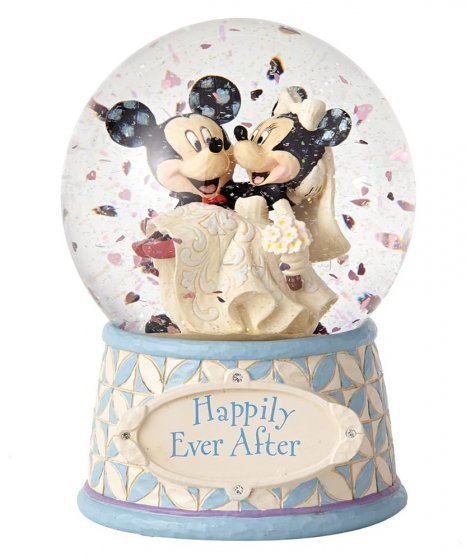 Enesco Disney Traditions Mickey &amp; Minnie Wedding Schneekugel Hochzeit 4059185