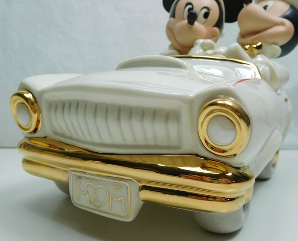 Disney Figur Lenox 810207 Mickey & Minnie im Hochzeitsauto