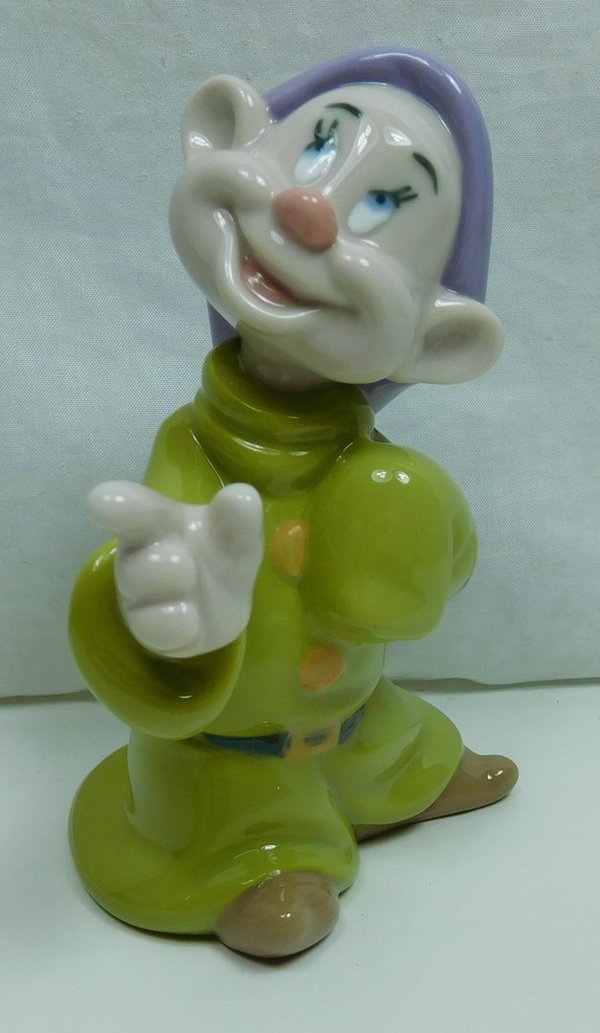NAO Lladro  Disney Porzellan Figur 02001813 Schneewittchen und die 7 Zwerge Dopey Seppl