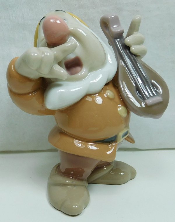 NAO Lladro  Disney Porzellan Figur 02001817 Schneewittchen und die 7 Zwerge Dopey Sneezy Hatschi