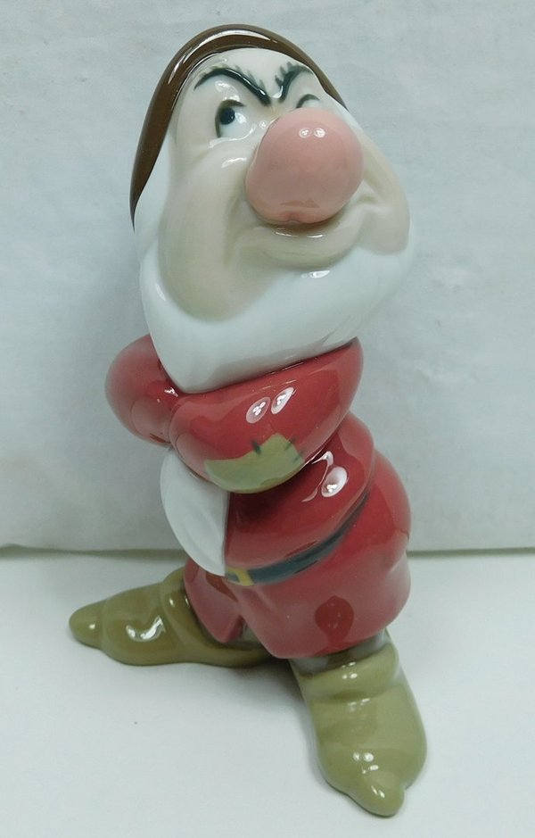 NAO Lladro  Disney Porzellan Figur 02001814 Schneewittchen und die 7 Zwerge Grumpy Brummbär
