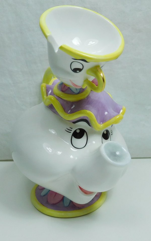 Disney English LAdies Figur aus Porzellan Die schöne und das Biest Mrs. Pottine & Chip