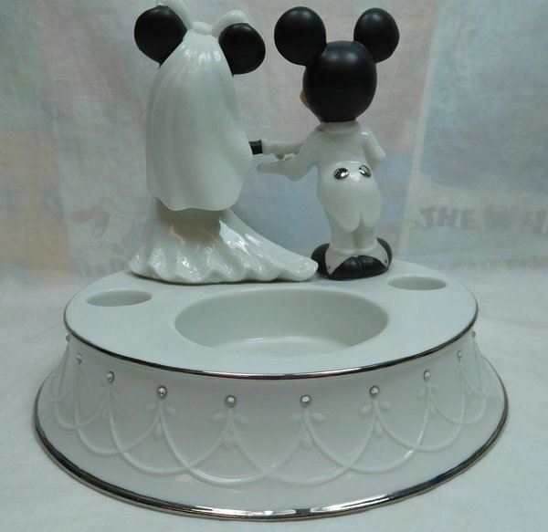 Disney Figur Lenox Kerzenständer Micky & Minnie Hocheit