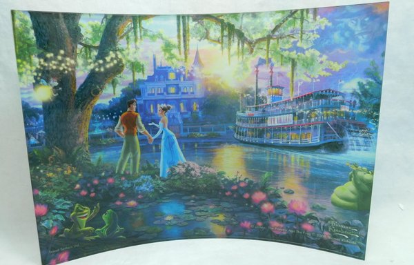 Disney: The Princess and the Frog 10 x 7 inch Acrylic Print Disney: Küss den Frosch Thomas Kinkade