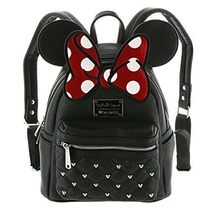 Loungefly Disney Rucksack Backpack Daypack Minnie Mouse schwarz mit Schleife WDBK0208
