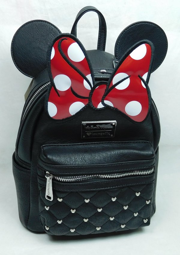 Loungefly Disney Rucksack Backpack Daypack Minnie Mouse schwarz mit Schleife WDBK0208
