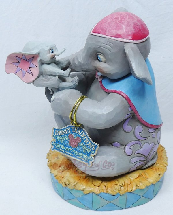 Disney Enesco Traditions Jim Shore L'amour inconditionnel d'une mère, figurine Mme Jumbo et Dumbo
