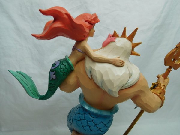 Disney Enesco Traditions Jim Shore Arielle die Meerjungfrau mit Triton