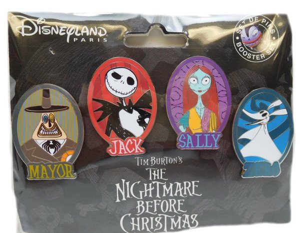 Disney Pin Pins DLRP 2017 Trade Set 4 Stück Nightmare Skellington Sally Burton