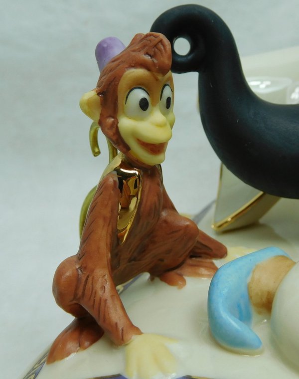 Disney Lenox Porzellan Figur 24k Gold Aladdin & Jasmin 868802 fliegender Teppich