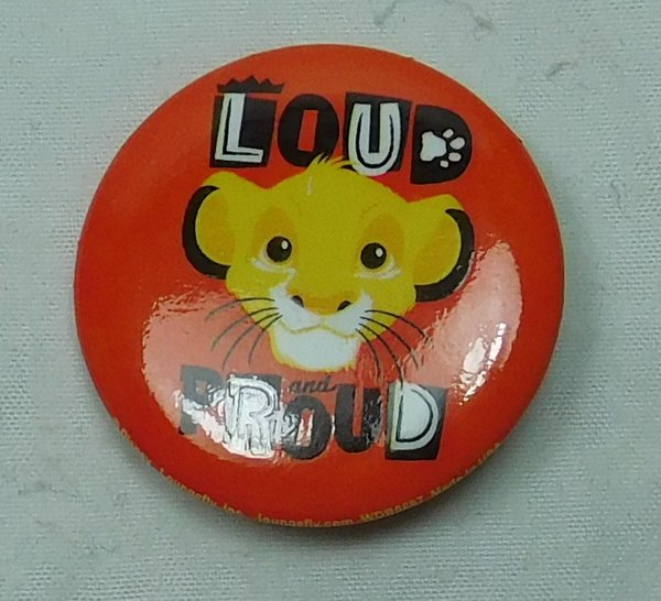 Button Pin Der König der Löwen Simba Loud and Proud