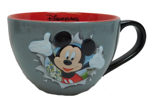 Disney Kaffeetasse Tasse Mug Pott Kaffee Becher Disneyland Paris erhaben Mickey Mouse Capuccintasse