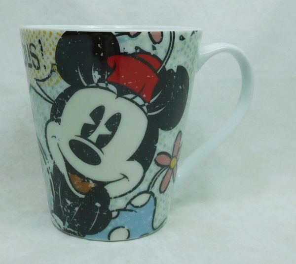 Disney Kaffeetasse Tasse Mug Pott Kaffee Becher Egan Serie Minnie Zeichnungen  1MD