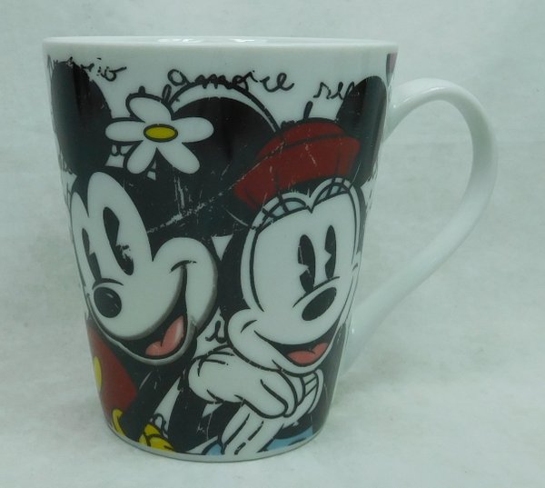 Disney Kaffeetasse Tasse Mug Pott Kaffee Becher Egan Serie Mickey & MinnieZeichnungen  1MB