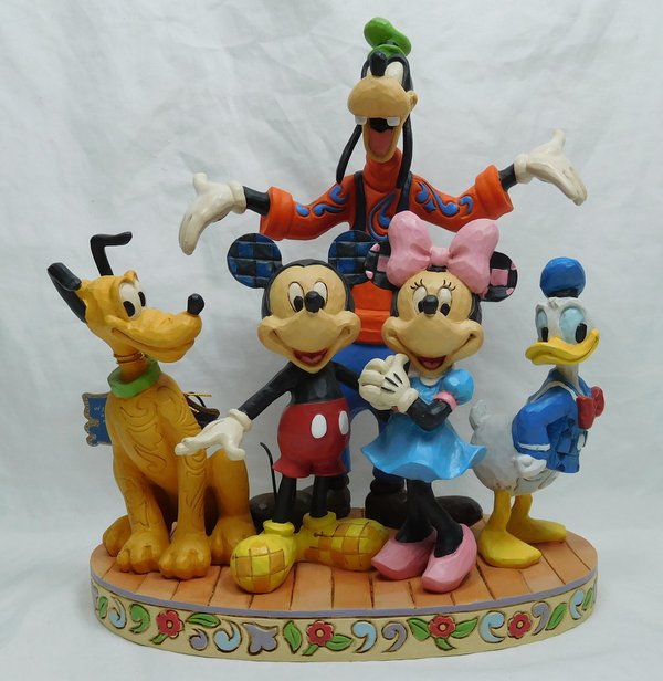 Disney Enesco Traditions Jim Shore Fab 5 Mickey, Minnie, Donald, Goofy , Pluto 4056752