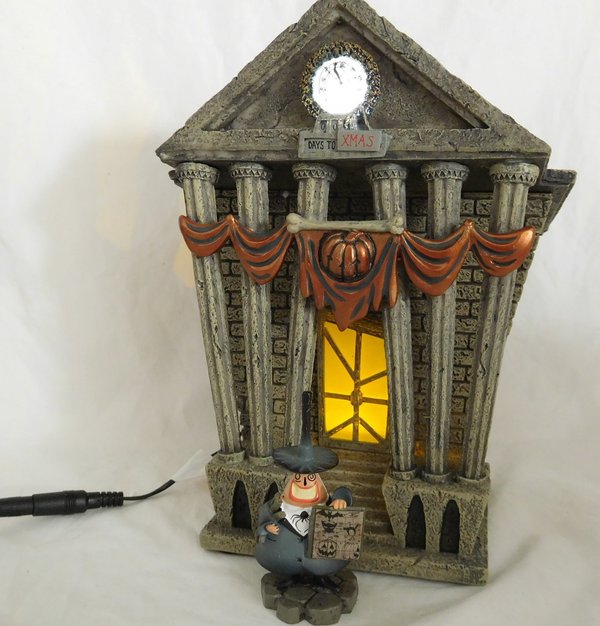 Department 56 Nightmare Before Christmas Village Halloween Town City Hall Lit House