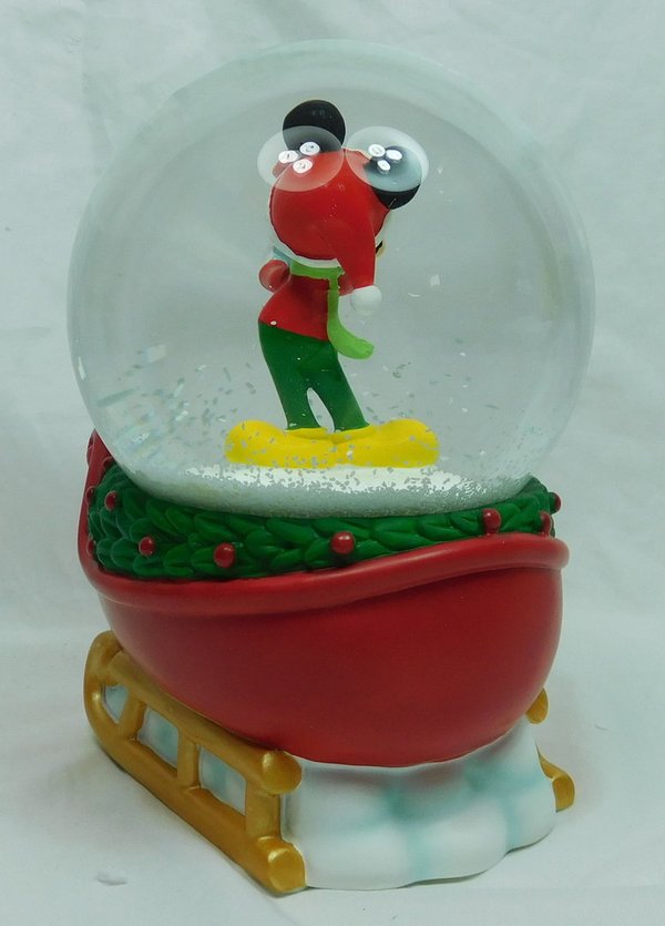 Disney Enesco Department 56 Mickey mouse snow globe on the sleigh 4057295