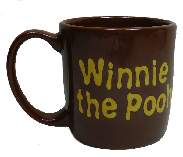 Disney Kaffeetasse Tasse Mug Pott Kaffee Becher mit erhabenem Aufsatz Winnie Pooh