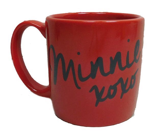 Disney Kaffeetasse Tasse Mug Pott Kaffee Becher mit erhabenem Aufsatz Minnie mouse