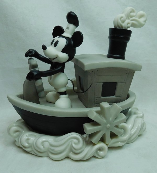 Precious Moments 172707 Steamboat Mickey Bisque Porzellan Figur Disney Showcase Mickey Mouse