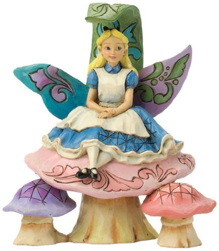 Disney Traditions 4037506 Alice On Mushroom Figur