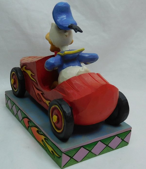 Disney Enesco Figur Jim Shore Traditions Rennfahrer 6000975 Donald Duck