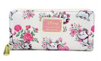 Loungefly Disney Portemonnaie Geldbörse Marie Aristocats weiß rosa floral
