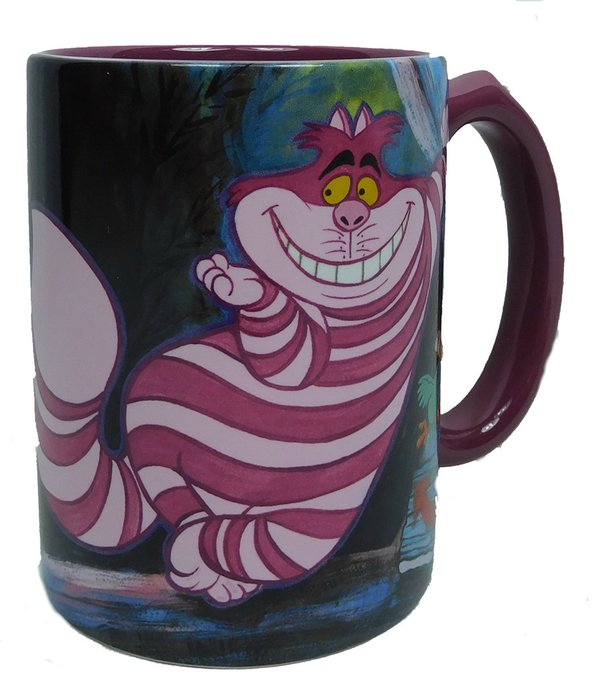 Disney Kaffeetasse Tasse Mug Pott Kaffee Becher Grinskeatze Cheshire Cat aus Alice im wunderland