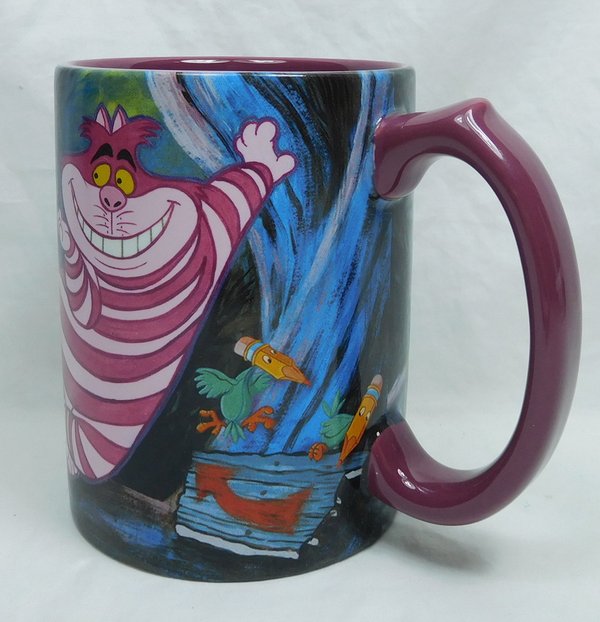 Disney Kaffeetasse Tasse Mug Pott Kaffee Becher Grinskeatze Cheshire Cat aus Alice im wunderland