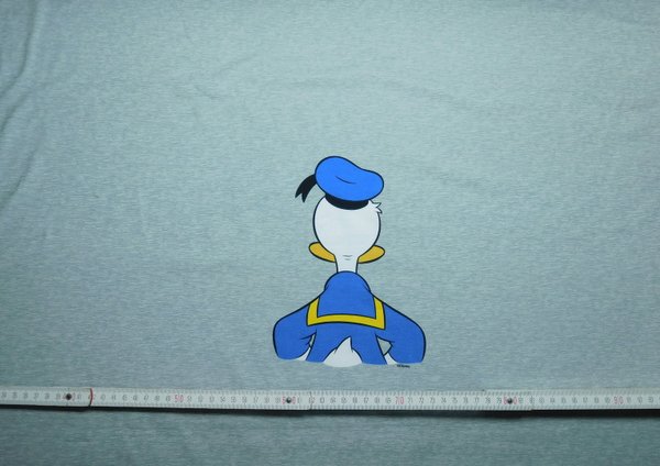 Baumwolljersey Disney Panel Donald Duck grau