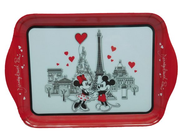 Disney  Disneyland Paris Tablett klein aus Melanin Mickey und Minnie in Love