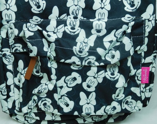 Disney Rucksack VADOBACK Minnie Mouse schwarz mit weißen Köpfen