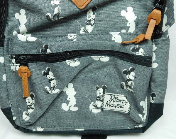 Disney Mini Rucksack VADOBACK : Mickey Mouse grau mit Figur