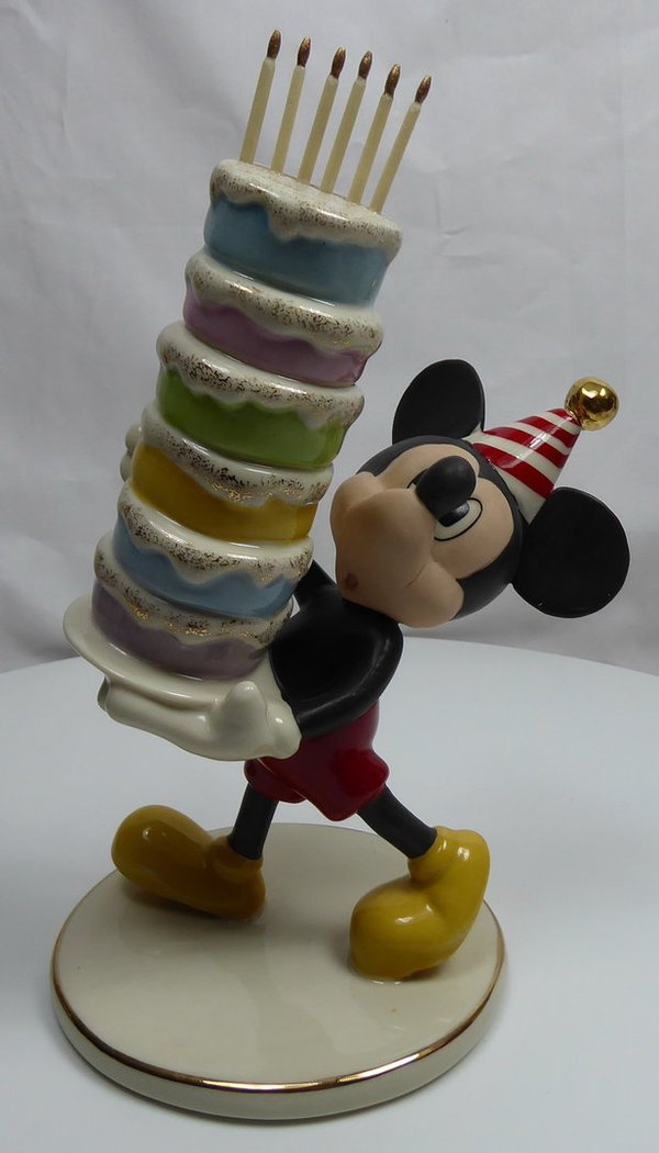 Disney Figur Lenox 879257 Mickey Mouse backt einen Kuchen