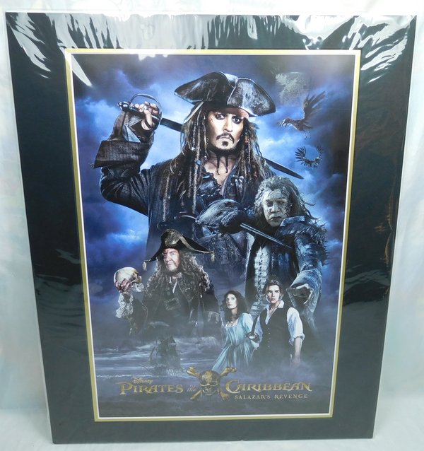 Disney Disneyland Paris Kunstdruck Lithografie Pirates of the Caribbean Sazazar`s Revenge