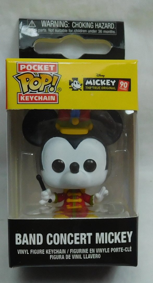 Funko Pop Vinyl Figur 90 Jahre Mickey Mouse : Schlüsselring Band Concert Mickey