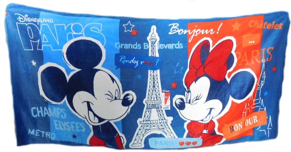 Disney Disneyland Paris Badetuch Strandtuck Mickey & Minnie Voila Paris