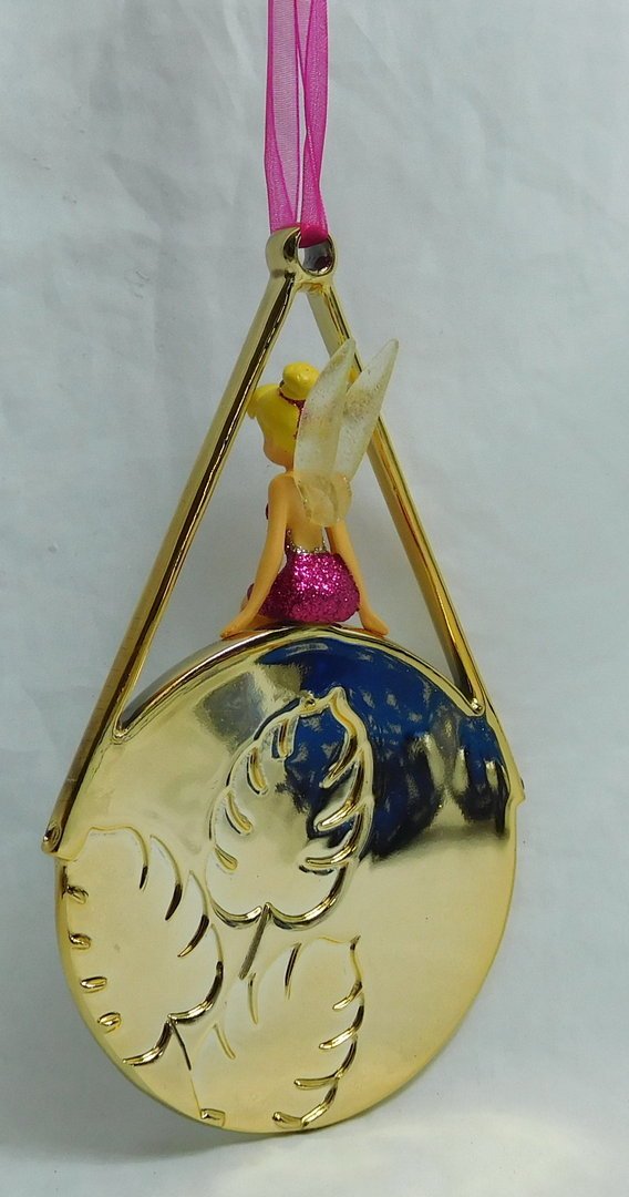 Disneyland Paris Weihnachtsbaumschmuck Ornament Tinker Bell auf dem Spiegel