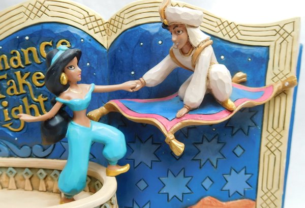 Disney Traditions Jim Shore Figur : Story Book Aladdin und Jasmin